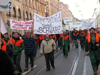 Demo Forstreform 5 Waldarbeiter