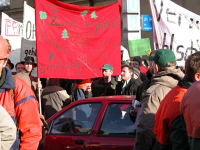 Demo Forstreform 7 Zukunft gef�hrdet