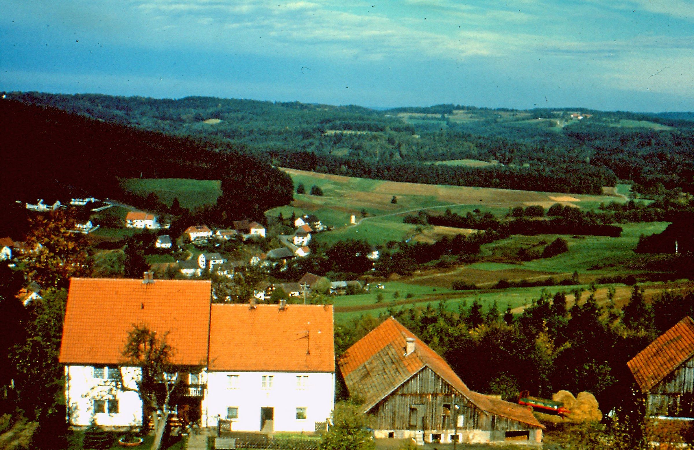 Zeitaufnahme: Blick auf Püttlach und das Gebiet des damals geplanten Stausees (Foto: BN).