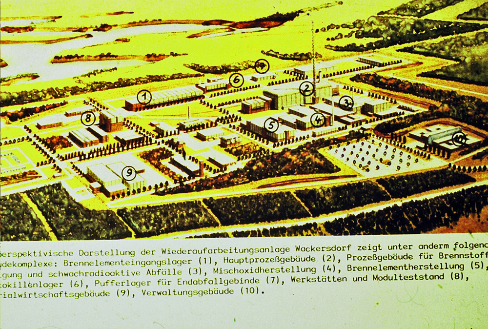 Kopie einer schematischen Darstellung der geplanten WAA (Foto: Bürgerinitiative Schwandorf)