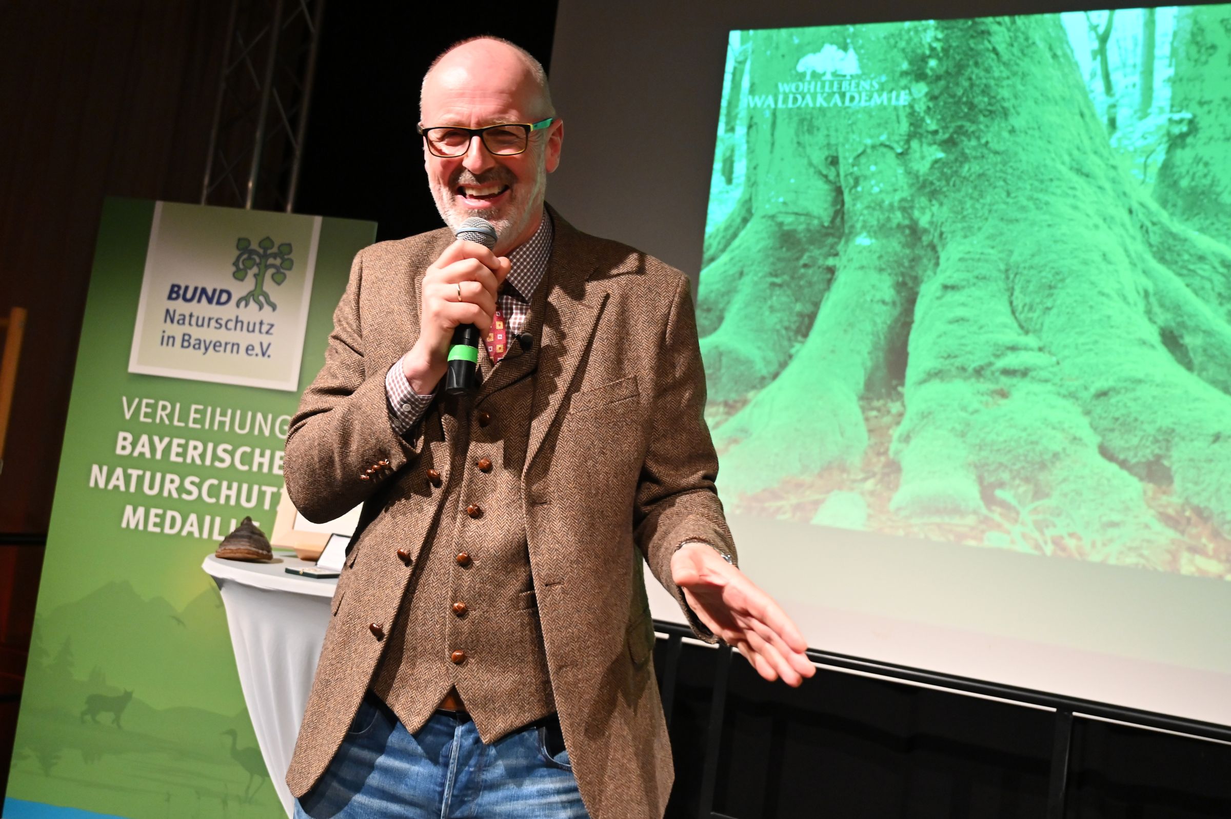 Peter Wohlleben bei der Verleihung der Bayerischen Naturschutzmedaille