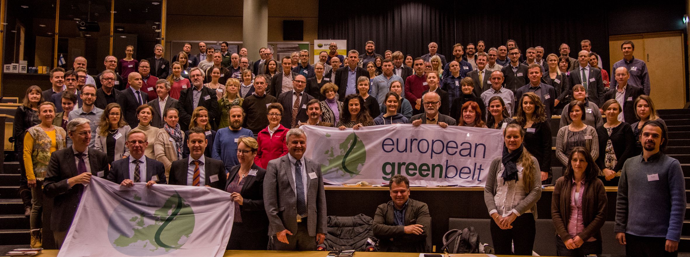 TeilnehmerInnen der 9. Pan-Europäischen Grüne Band Konferenz im finnischen Koli