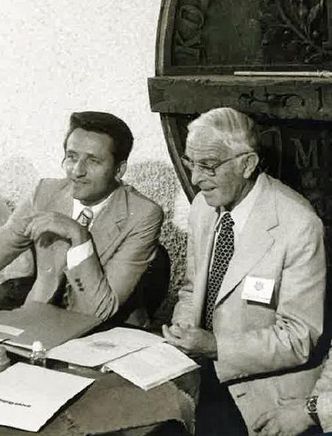 Hubert Weinzierl und Bernhard Grzimek setzten sich gemeinsam für die Gründung des Nationalparks Bayerischer Wald ein.