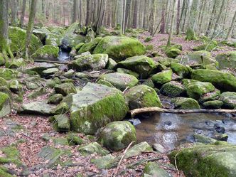 Was die Energiewirtschaft in der Hölle an Wasser übrig lässt, ist nur ein trauriger Rest einstiger Schönheit (Foto: Winfried Berner).
