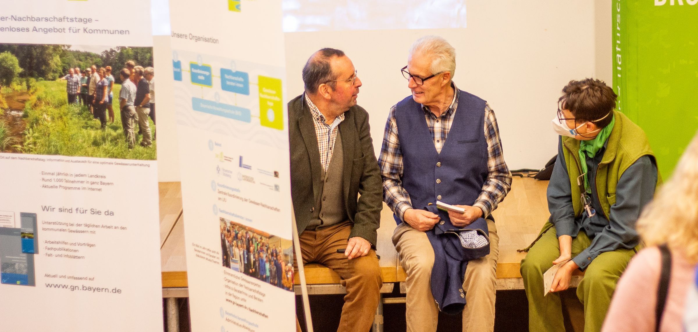 Josef Schweinberger (Mitte), Vorsitzender Hochwasserzweckverband Gennach-Hühnerbach (Foto: Hannah Meinberg) Josef Schweinberger (Mitte), Vorsitzender Hochwasserzweckverband Gennach-Hühnerbach (Foto: Hannah Meinberg)