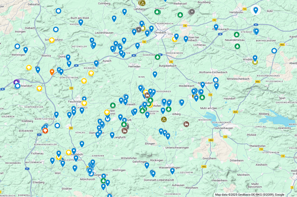 BN Ansbach Flächenkarte