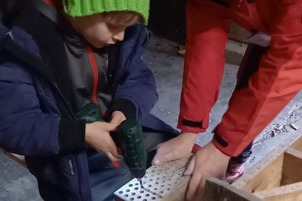 Reinigung von Insektennisthilfen