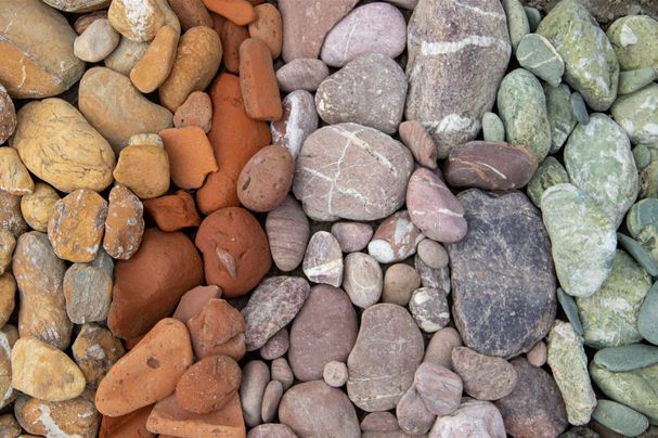 Gestein an der Tiroler Ache