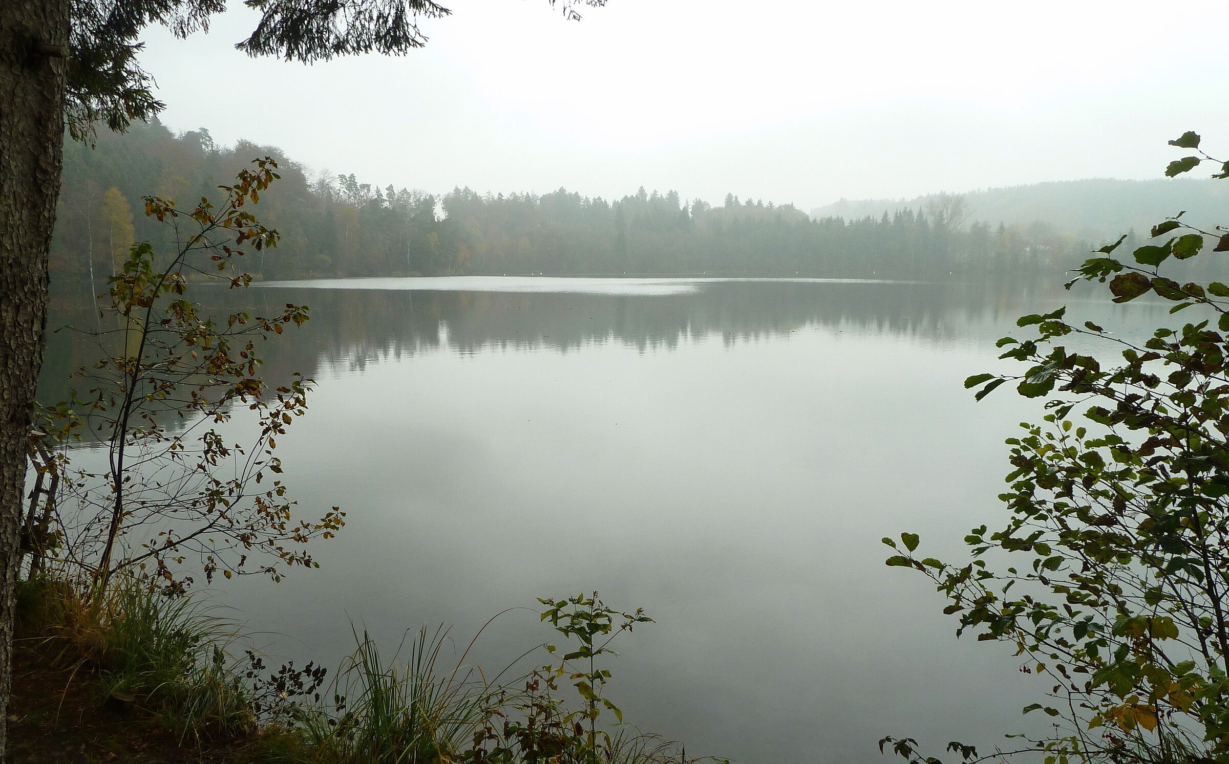 Tüttensee (Foto: Winfried Berner) Der Tüttensee an einem regnerischen Tag (Foto: Winfried Berner)