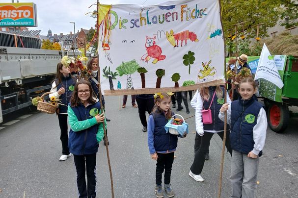 Teilnahme am Erntedankumzug