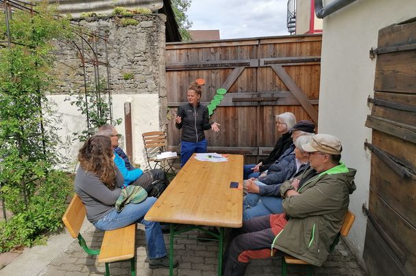 Klimapicknik mit Juliane Wellmann auf dem Biohof Köhler, Foto Markus Graf 