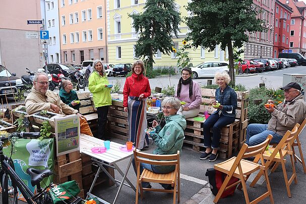 Parklet in der Wirthstraße