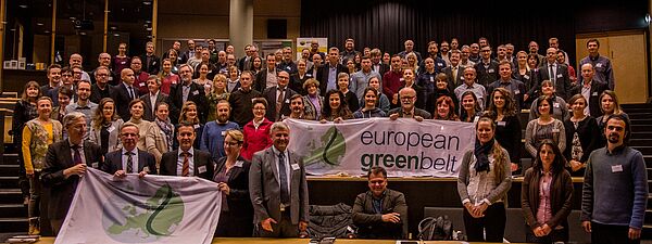 TeilnehmerInnen der 9. Pan-Europäischen Grüne Band Konferenz im finnischen Koli