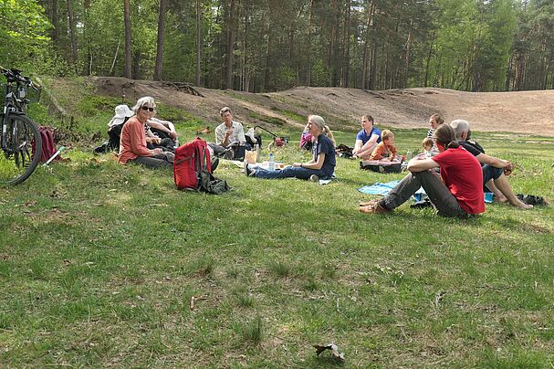 Picknick auf der Sanddüne (Foto: Roland Straub) Picknick auf der Sanddüne