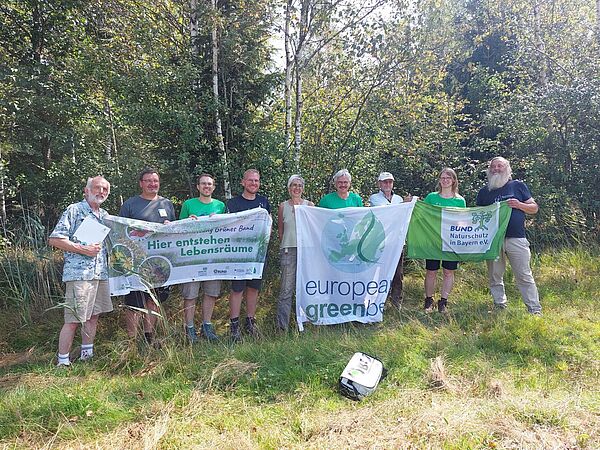 Besuch der Europaabgeordneten Jutta Paulus und des BN-Vorsitzenden Richard Mergner der Projektfläche „Michelbach“ im Projekt Quervernetzung