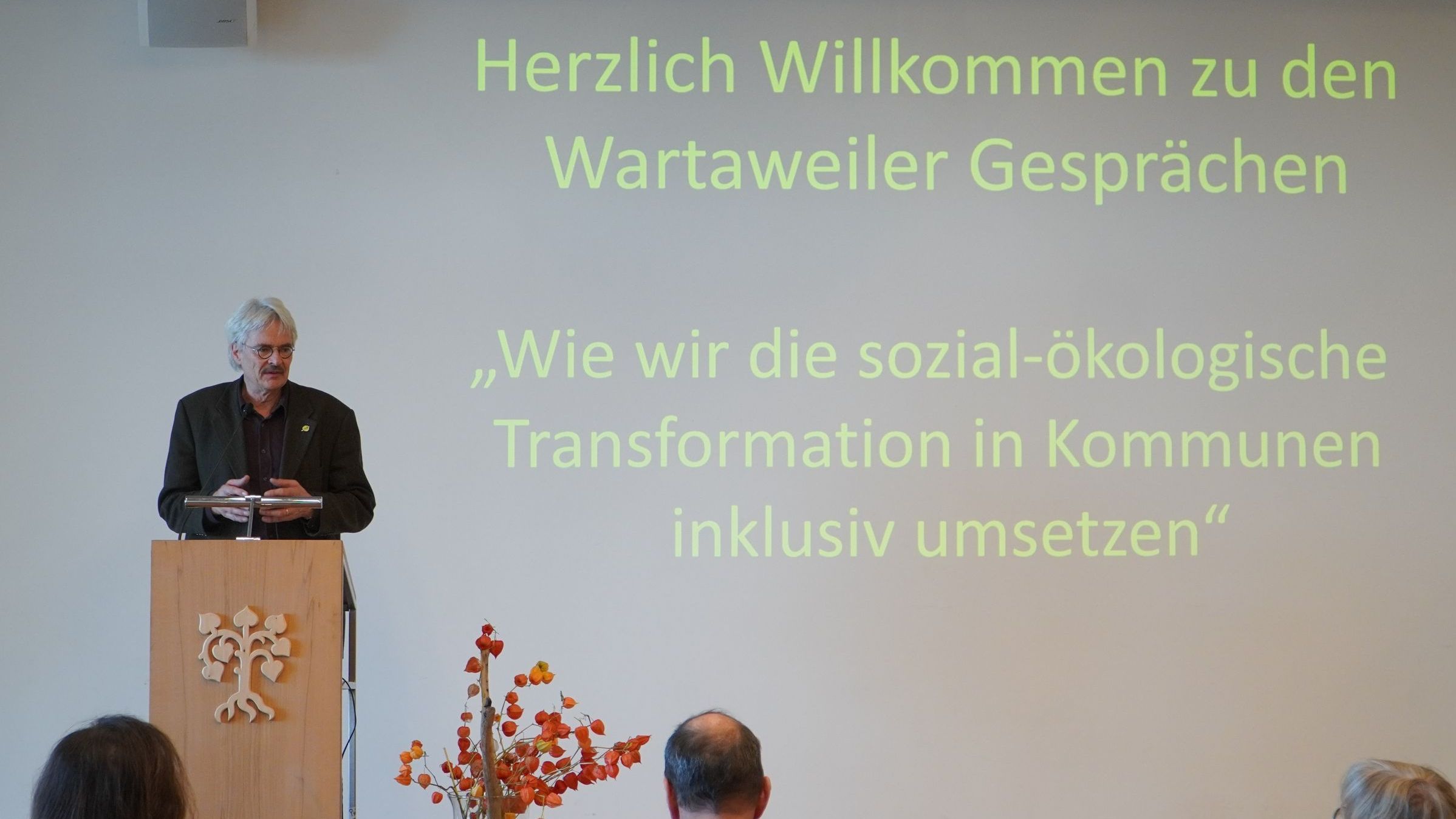 Richard Mergner bei einer Eröffnung der Wartaweiler Gespräche (Bild: Anna Krumpholz) Richard Mergner bei einer Eröffnung der Wartaweiler Gespräche (Bild: Anna Krumpholz)