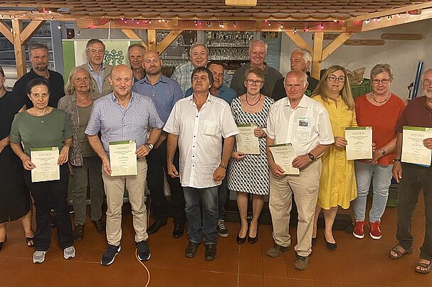 Gruppenbild der Geehrten 2022