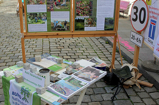 Foto: BN K. Schönberger Stand des BUND Naturschutz am Tag der Vereine in Trostberg 2024