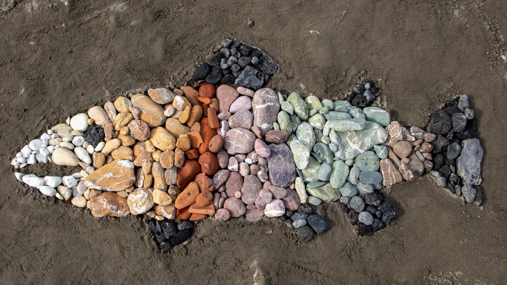 Lachs aus Flusssteinen (Bild: Sonja Kreil)